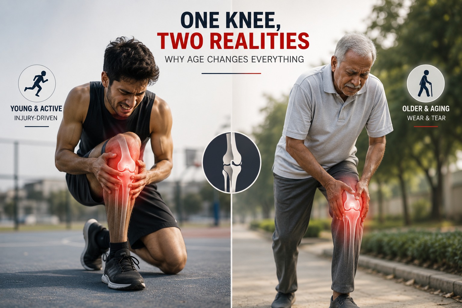 One Knee, Two Realities: Why Age Changes Everything About Knee Pain Treatment